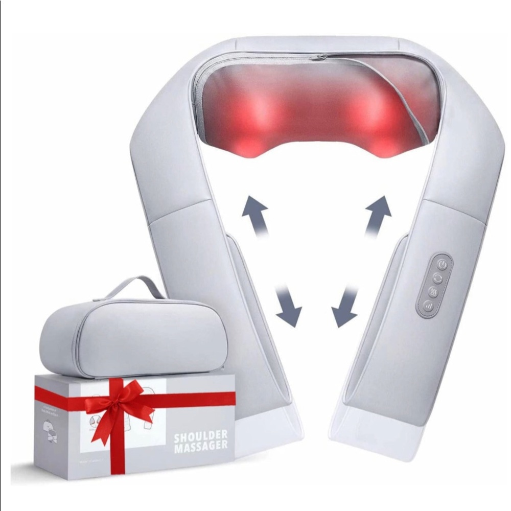 Naipo MassagerAdjustable Heat, Straps, Shiatsu neck, Back, Shoulder, Foot, legs